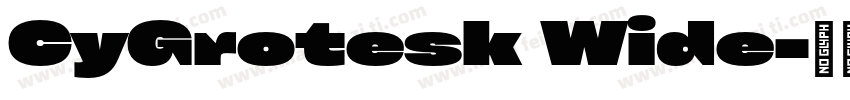 CyGrotesk Wide字体转换